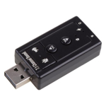 RoGer USB helikaart mikrofonisisendiga Virtuaalne 7.1