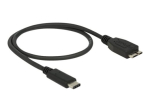 Delock USB Type-C Kaabel 50cm Must
