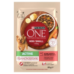 PURINA One Mini/Small Active Beef - m&auml;rg koeras&ouml;&ouml;t - 85g