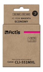 Actis KC-551M tindid (asendus Canon CLI-551M jaoks; Standardne; 12 ml; magenta)