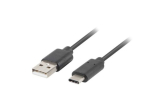 Lanberg CA-USBO-10CU-0005-BK USB-kaabel USB 2.0 0.5 m USB A USB C Must