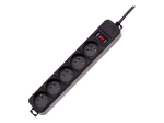 Akyga AK-SP-05A &uuml;lesande kaitse 5-Pin 10A must 1.8m