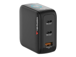 Mini GaN Laadija 100W TFT 2xUSB-C 1xUSB-A