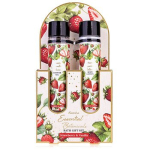 Strawberry & Vanilla Essential Botanicals Body Care Set - Gift Set in Vials