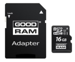 Goodram 16GB Micro SDHC U1-I Class 10 m&auml;lukaart adapteriga