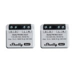 Shelly PM Mini Gen3 2 tk kontrollerite komplekt, WiFi/Bluetooth