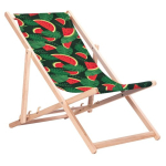 GreenBlue GB183 Classic Beech klassikaline pagasitool tammepuidust vesimelonprintiga