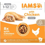 IAMS DELIGHTS Kitten in Gravy box &ndash; wet cat food &ndash; 8x85g