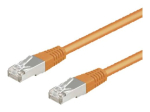 Goobay 50cm CAT 5e volitatud &uuml;martorustatu paar (F/UTP) v&otilde;rgukaabel oranž