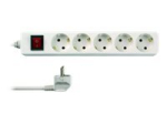 REV 5-ahelaline 16A pistikukast valge 3m