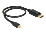 Delock DisplayPort Adapter 50cm Black