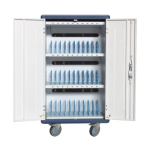 Techly I-CABINET-30DUTY kaasaskantav seadmete halduse vanker/kapp Valge, Sinine