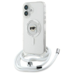 Karl Lagerfeld KLHMP16SHCKHNT iPhone 16 6.1" hardcase l&auml;bipaistev Crossbody IML Karl Head Magsafe