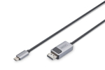 Digitus kahepoolne adapterikaabel DB-300334-010-S USB-C DisplayPorti