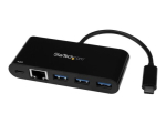 StarTech.com 3-portine USB-C hub Gigabit Ethernetiga ja 60W toov&otilde;ime edasiandmisega s&uuml;learvuti laadimiseks, USB-C kuni 3x USB-A (USB 3.0 SuperSpeed...