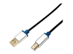 LogiLink 2m USB 2.0 Kaabel Must