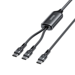 UNITEK USB-C 2-in-1 PD 100W SILIKON KABELL 1,8M