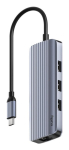 Cudy UH606 s&uuml;learvuki dokk/port replikaator Juhtmega USB 3.2 Gen 1 (3.1 Gen 1) Type-C Hall, H&otilde;bedane