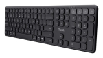 Trust Vaiya US must USB + RF juhtmevaba + Bluetooth klaviatuur