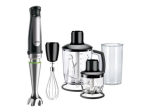 Braun MultiQuick 7 Hand Blender MQ 7045X Hand Blender 1000 W Number of speeds 6 Chopper Black/Stainless steel