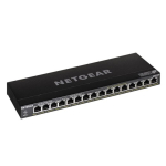 NETGEAR GS316P Unmanaged Gigabit Ethernet (10/100/1000) Power over Ethernet (PoE) Black