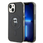Karl Lagerfeld KLHMP14SHFCKNOK Hardcase IML Ikonik MagSafe iPhone 14/15/13 jaoks 6.1" / must