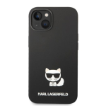 Karl Lagerfeld vedelsilikon Choupette &uuml;mbris iPhone 14 Plus jaoks / must