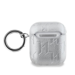 Karl Lagerfeld PU reljeefsete Karl ja Choupette peade &uuml;mbris AirPods 1/2 jaoks / h&otilde;bedane