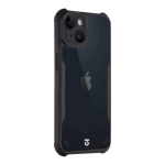 Taktikaline Quantum Stealth kaitseklaas Apple iPhone 14 jaoks / l&auml;bipaistev/must