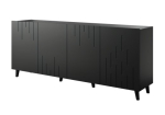 BARI komoda 200x42x82 czarna matowa