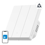 SONOFF M5-3C-80W WiFi Matter nutiseinl&uuml;liti (3-kanaline, raami jaoks)