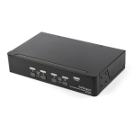 StarTech.com 4 Port DisplayPort KVM - 4K 60Hz - &Uuml;ks Ekraan - UHD DP 1.2 USB KVM USB 2.0 Hub & Audio - TAA vastav KVM/audio-l&uuml;liti Desktop