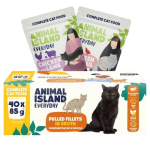 Animal Island Everyday Fillets Puljongis Kanaliha Lamba- ja kanaliha Vuttidega Kastis &ndash; M&auml;rgkassitoit &ndash; 40x85g