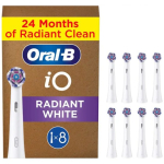 Oral-B iO Radiant White Harjabade Valged, 8 tk.