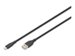ASSMANN Lightning Kaabel 50cm Must