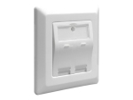 Delock Keystone seinapistik, valge