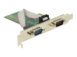 DeLock PCI Express kaard > 2 x seriaal RS-232 adapter PCI Express 2.0 x1 230.4Kbps
