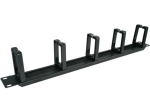 Alantec PK048 1U 19" kaablikorraldaja harjatud l&auml;bivauguga, 5 plastist hoidjat