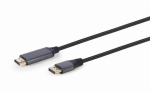 Gembird DisplayPort kuni HDMI t&uuml;&uuml;p A (standardne) videokaabli adapter, 1.8 m, must