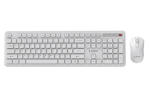 Gembird KBS-WPS-01 Slim Pro Business wireless desktop set, white, US layout