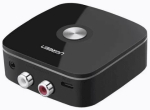 Ugreen CM106 Bluetooth 5.1 vastuv&otilde;tja / adapter 2x RCA, pesa 3,5mm, aptX HD, USB-C must