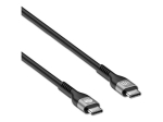 Manhattan USB-C kuni USB-C kaabel (240W), 2m, mees kuni mees, must, 480 Mbps (USB 2.0), laiendatud toiterange (EPR) laadimine kuni 240W (m&auml;rkus t&auml;i...