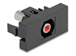 Delock Easy 45 klikimoodul - RCA emasest RCA emast - punane/must