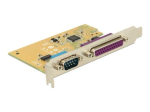 DeLock PCI Express kaart > 1 x Serial 1 x Parallel Adapter PCI Express 2.0 x1 1.8Mbps
