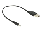 Delock USB/toitekaabel 27cm must