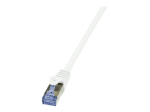 LogiLink PrimeLine CAT 7 SFTP, PiMF 50cm patch-kaabel valge