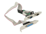 DeLock PCI Express kaard > 2 x seriaal RS-232 & 1 x paralleelse adapter PCI Express 2.0 x1 1.5Mbps