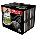SHEBA Sauce Lover Hani, kana, l&otilde;he, tuunikala &ndash; m&auml;rg kassitoit &ndash; 32 x 85g
