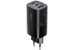 Havit UC20 - GaN 65 W kolmeportine reisi laadija, must