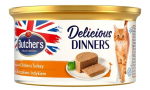 BUTCHER'S Delicious Dinners Kana t&uuml;kikesega - m&auml;rjakas kassatoit - 85 g
